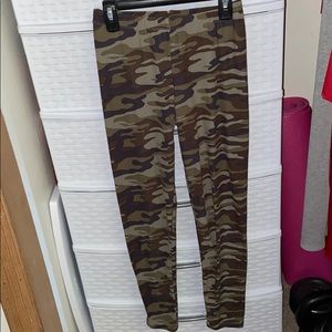 Green Camo Leggings